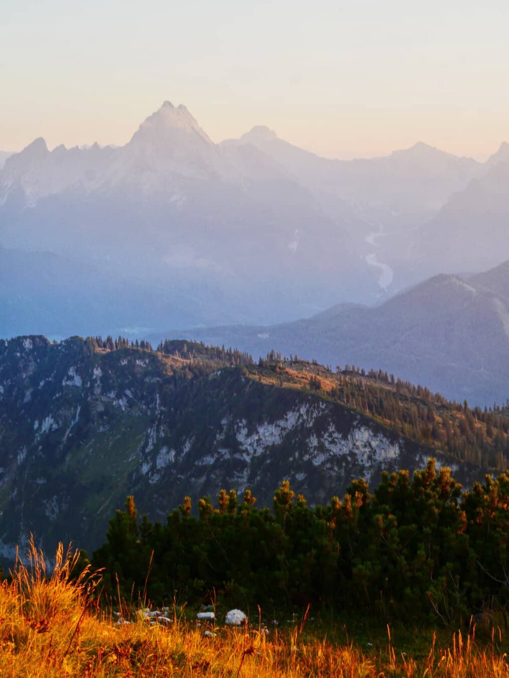 Dusk in the Bavarian Alps, Germany