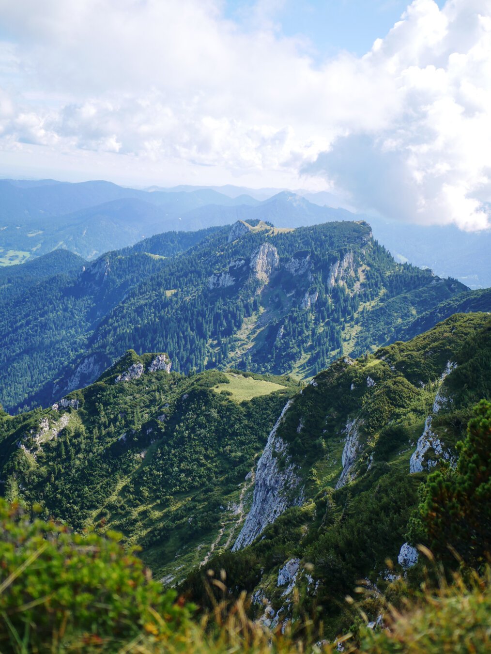 View of Latschenkopf from Bendiktenwand in Benediktbeuern, Germany